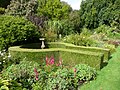 Box hedge and sundial in the Walled Garden