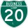 Business Interstate 20-L marker
