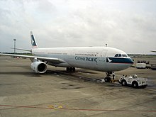 A Cathay Pacific Airbus A330-300 at Chennai International Airport.