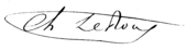 signature de Charles Le Roux