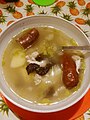 Cock-a-leekie soup from a Year in the Scots Kitchen by Catherine Brown