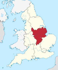 Položaj Istočnog Midlandsa