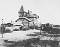 The old station building in 1887