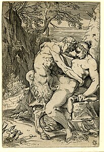 Satyre et nymphe (II)