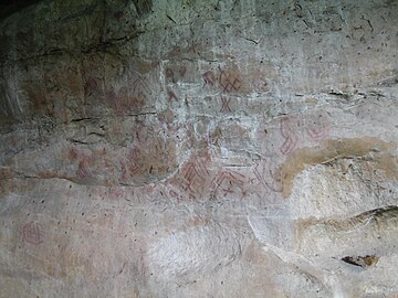 Petroglyph on one of the rocks