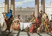 Giambattista Tiepolo, The Banquet of Cleopatra, Melbourne, 1744