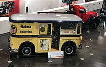 Helms delivery truck circa 1950 located at the LeMay Car museum in Tacoma, WA