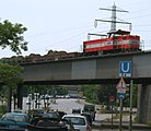 Bridge over the Ring Road 2, running next to U-Bahn line U1