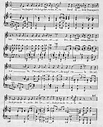 Segunda página de la partitura y letra.