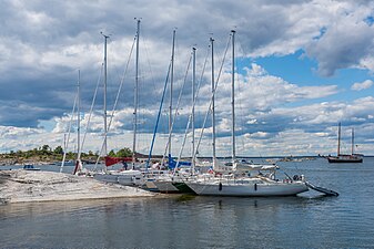 Populär naturhamn.