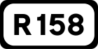 R158 road shield}}