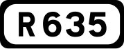 R635 road shield}}