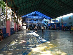 Barangay Tinajeros Sports Complex, with Tinajeros Barangay Hall in the background