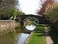 Canal footbridge to Farnhill