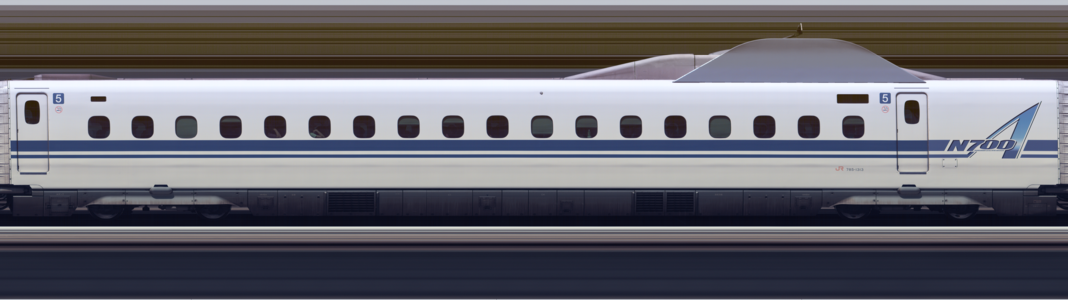 N700 Series Shinkansen G13, car 5, by Dllu