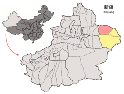 巴里坤哈萨克自治县的地理位置