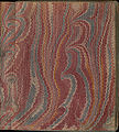 Marbled endpaper from a book bound in the Netherlands or Germany between 1720 and 1770