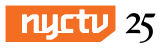 Former logo for NYCTV, used for its numeric 25 branding.