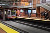 An outbound S Shuttle train at Castro station, 2017