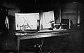 Image 15A rare 1884 photo showing the experimental recording of voice patterns by a photographic process at the Alexander Graham Bell Laboratory in Washington, D.C. Many of their experimental designs panned out in failure. (from Invention)