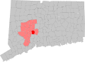 Location of Prospect in the Naugatuck Valley council of government.