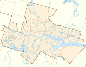 voir sur la carte de la Région métropolitaine de Saguenay