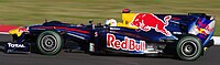 Sebastian Vettel driving the Red Bull RB6 (2010)