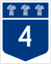 Highway 4 marker