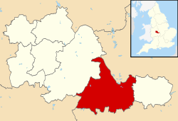 Shown within the West Midlands and England