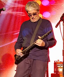 Hillage performing in Cambridge in 2023