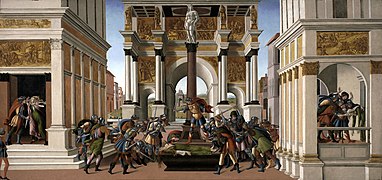 Suicidio de Lucrecia, de Sandro Botticelli, ca. 1500-1501.