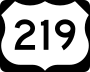 U.S. Route 219 marker