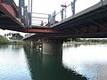 View of the underside of the bridge with the central drum that allowed the bridge to pivot, 2016