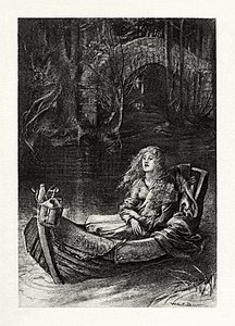 The Lady of Shalott, by William Edward Frank Britten (edited by Adam Cuerden)