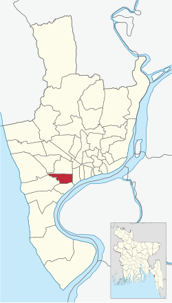 Location of South Agrabad