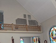 L'orgue de l'église Sainte-Bernadette.