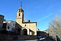 Vista frontal (meridional) de la iglesia parroquial de la Natividad en Tormón (Teruel). Siglo XVII.