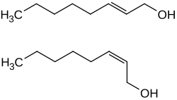 Strukturformel von 2-Octen-1-ol