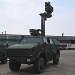 German Dingo 2 with ground surveillance radar (BÜR)