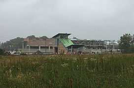 Construction of Ashburn station in 2019