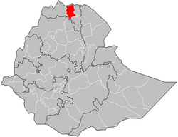 Central Tigray location in Ethiopia