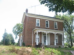 The Chenoweth-Coulter Farmhouse, a historic site in the township