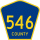 County Road 546 marker