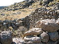 Ruins of a stone hut