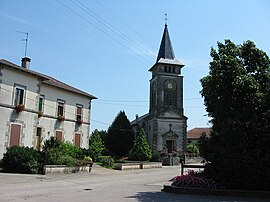 Town hall and church