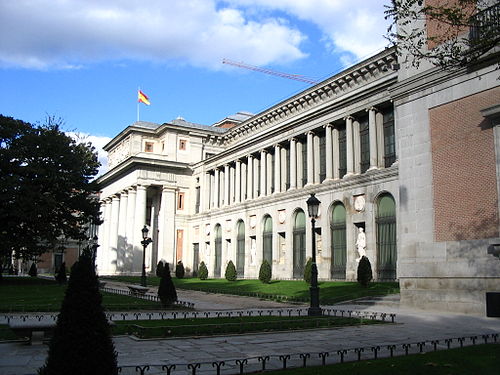 An exterior view of the Museo del Prado.