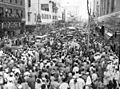 Image 6Soldiers and crowds in Downtown Miami 20 minutes after Japan's surrender ending World War II (1945). (from History of Florida)