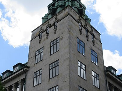 Detail of the tower.