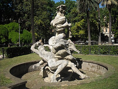 A peça conhecida como Fritto Misto, que era, originalmente, a peça central da Fontana delle Naiadi.