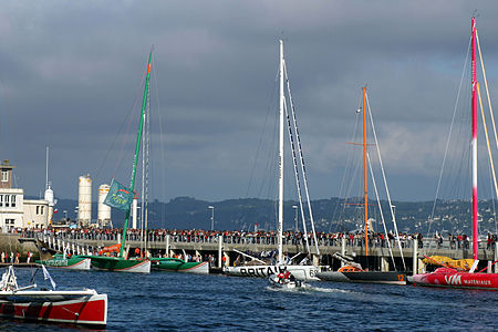 Groupama 2 and 60-foot IMOCA yachts